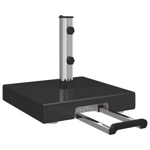 vidaXL Parasolvoet Zwart 41 x 41 x 37 cm Graniet