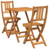 vidaXL Bistroset 3 st Olie naturel Massief Acaciahout