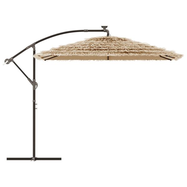 vidaXL Parasol met stalen paal 269x269x235 cm bruin
