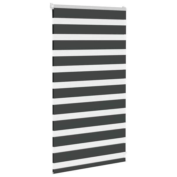 vidaXL Zebra rolgordijn 90x100 cm stofbreedte 85,9 cm zwart