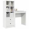 vidaXL Bureau met lade 2 pcs Wit