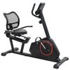 vidaXL Ligfiets hometrainer magnetisch met hartslagmeter