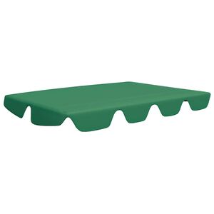 vidaXL Vervangingsluifel voor schommelbank 188/168x145/110 cm groen