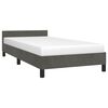 vidaXL Bedframe zonder matras 90x200 cm fluweel donkergrijs