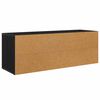 vidaXL TV-kast Zwart Eiken 100 x 31,5 x 35 cm Bewerkt hout