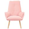 vidaXL Fauteuil Roze 69 x 74 x 93 cm Sherpa Stof