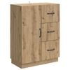 vidaXL Dressoir Artisanaal eiken 66 x 34,5 x 87 cm Bewerkt hout