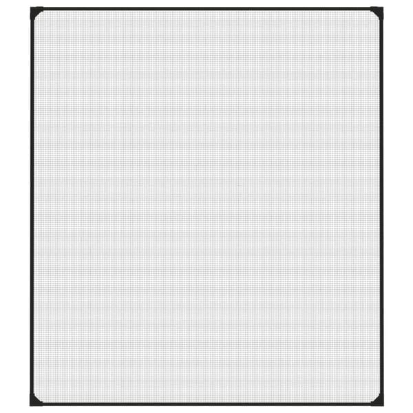 vidaXL Insectenhor voor ramen magnetisch 130x150 cm antracietkleurig