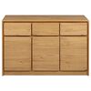 vidaXL Dressoir SAUDA 114x43x75,5 cm massief grenenhout eikenkleurig