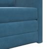 vidaXL Slaapbank Blauw 74 x 77 x 81 cm Fluweel