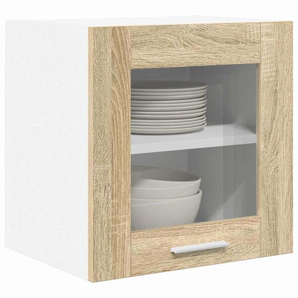 vidaXL Hangkast 2 pcs Sonoma Eiken 40 x 31 x 40 cm Bewerkt hout