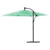 vidaXL Parasol met stalen paal 269x269x235 cm groen