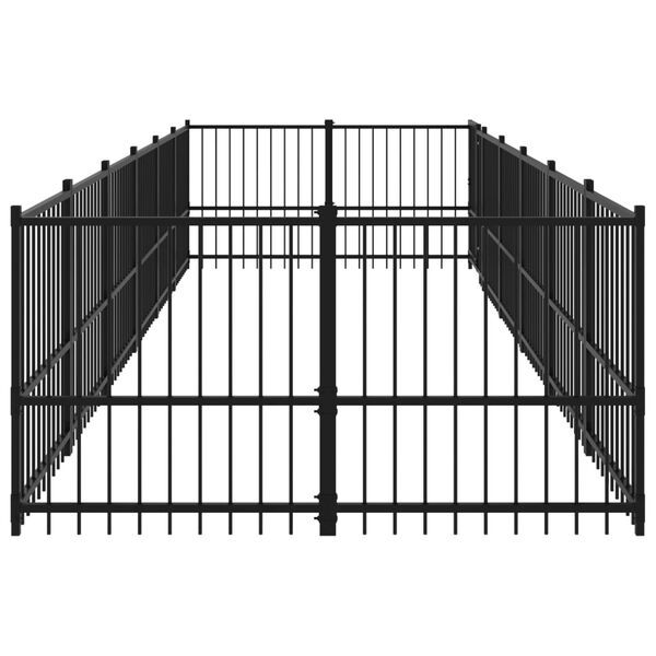 vidaXL Hondenkennel voor buiten 11,26 m&sup2; staal