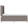 vidaXL Boxspringbed met matras met LED Taupe 100 x 200 cm Stof