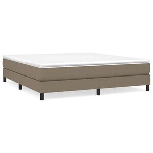vidaXL Boxspring bed stof taupe 180x200 cm