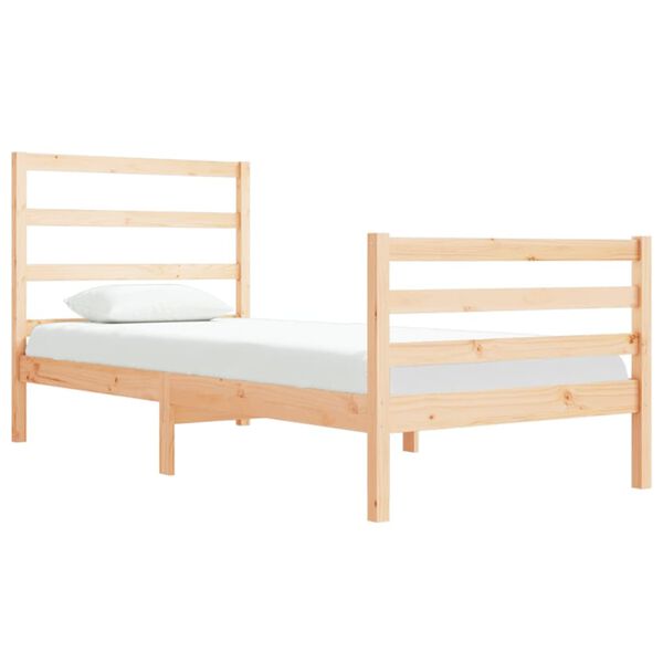 vidaXL Bedframe massief grenenhout 90x190 cm