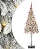 vidaXL Kerstboom met 300 LED met standaard Wit 180 cm PE en staal