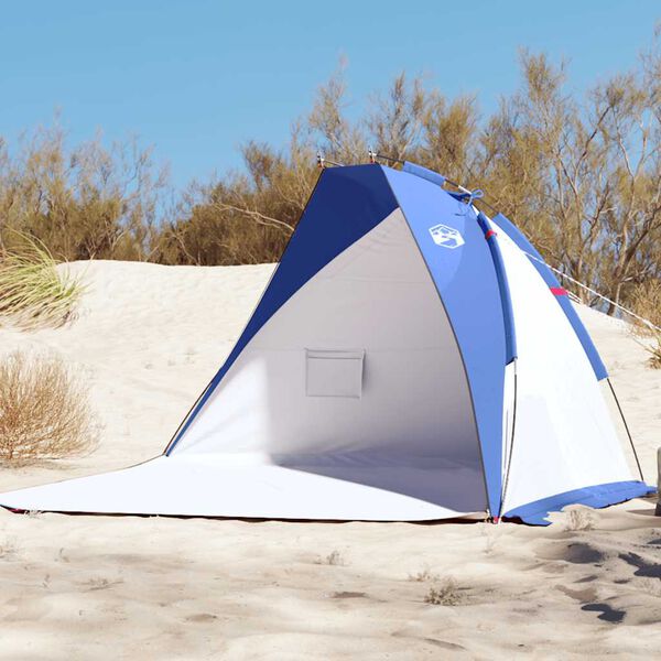 vidaXL Strandtent 268x223x125 cm 185T polyester azuurblauw
