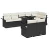 vidaXL Tuin Sofa Set 9 st Zwart Poly riet