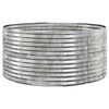 vidaXL Plantenbak 140x140x68 cm gegalvaniseerd staal zilverkleurig