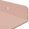 vidaXL Drijvende plank 2 pcs Roze 80 x 18 x 2,5 cm Staal