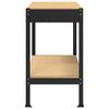 vidaXL Werkbanken met lade Zwart 114 x 54 x 91 cm Bewerkt hout