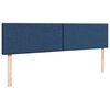 vidaXL Ottoman bed met matras 160x200cm stof blauw