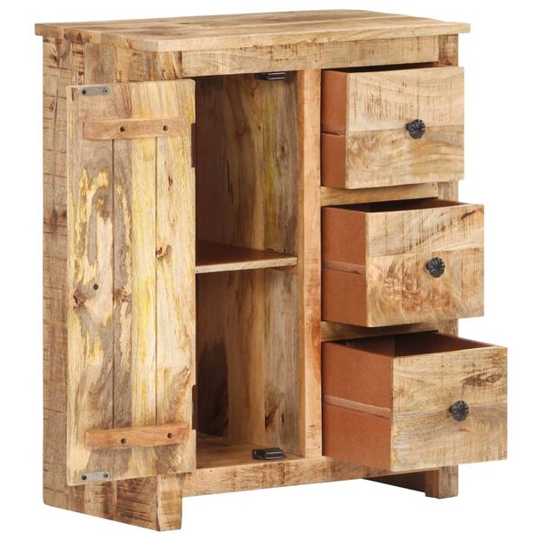 vidaXL Dressoir 59x35x75 cm ruw mangohout