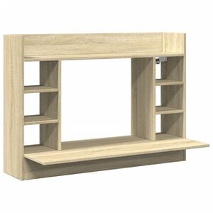 vidaXL Wandbureau 105x48x75 cm bewerkt hout sonoma eikenkleurig