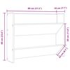 vidaXL Wandschoenenkasten 2 st 80x18x60 cm spaanplaat sonoma eiken