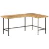 vidaXL Bureau 165x110x77 cm massief mangohout en ijzer