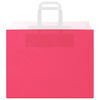 vidaXL Papieren zakken 50 st met hengsels 32x22x24 cm roze