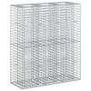 vidaXL Gabion Verhoogd Bed 2 st 130 x 50 x 150 cm Gegalvaniseerd staal