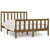 vidaXL Bedframe massief hout honingbruin 140x190 cm