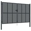 vidaXL Tuinpoort Antraciet 300x200 cm Staal