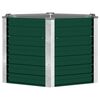 vidaXL Plantenbak verhoogd 129x129x77 cm gegalvaniseerd staal groen