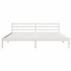 vidaXL Bedframe Wit 208.6 x 157.6 x 69.4 cm Massief grenenhout