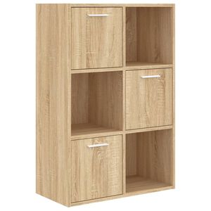vidaXL Opbergkast 60x29,5x90 cm bewerkt hout sonoma eikenkleurig