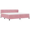 vidaXL Boxspringbed met matras Roze 200 x 200 cm Fluweel