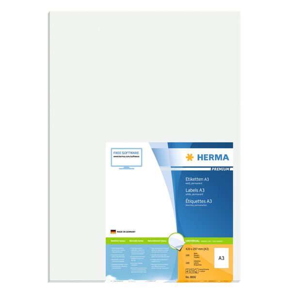 HERMA Etiketten PREMIUM 100 vellen A3 297x420 mm