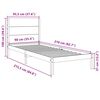 vidaXL Bedframe extra lang zonder matras massief hout 90x210 cm