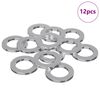 vidaXL Washers 12 pcs Zilver 10 x 10 x 1,2 mm IJzer