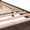 vidaXL Bedframe bewerkt hout en metaal bruin eikenkleurig 90x190 cm