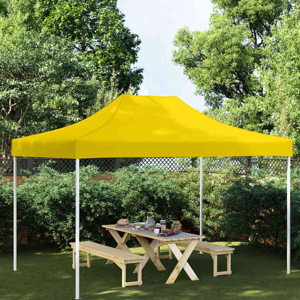 vidaXL Partytentdak 270 g/m&sup2; 4x3 m geel