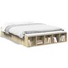 vidaXL Bedframe bewerkt hout sonoma eikenkleurig 160x200 cm