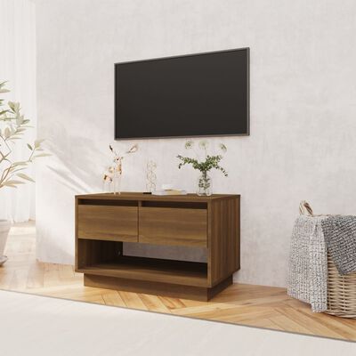 vidaXL Tv-meubel 70x41x44 cm spaanplaat bruineikenkleurig