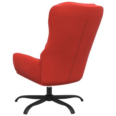 vidaXL Relaxstoel kunstleer rood