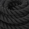 vidaXL Battle Rope Zwart 12 m 9 kg Polyester