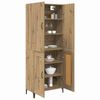 vidaXL Highboard Artisan Eiken 69,5 x 34 x 180 cm Bewerkt hout