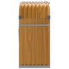 vidaXL Haardhoutopslag 120x45x100 cm gegalvaniseerd staal houtlook